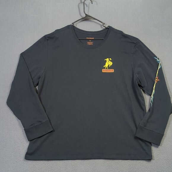 Tecovas T-Shirt Men's Men's XXL Black Fast As Lightning Graphic Long Sleeve - Picture 2 of 10